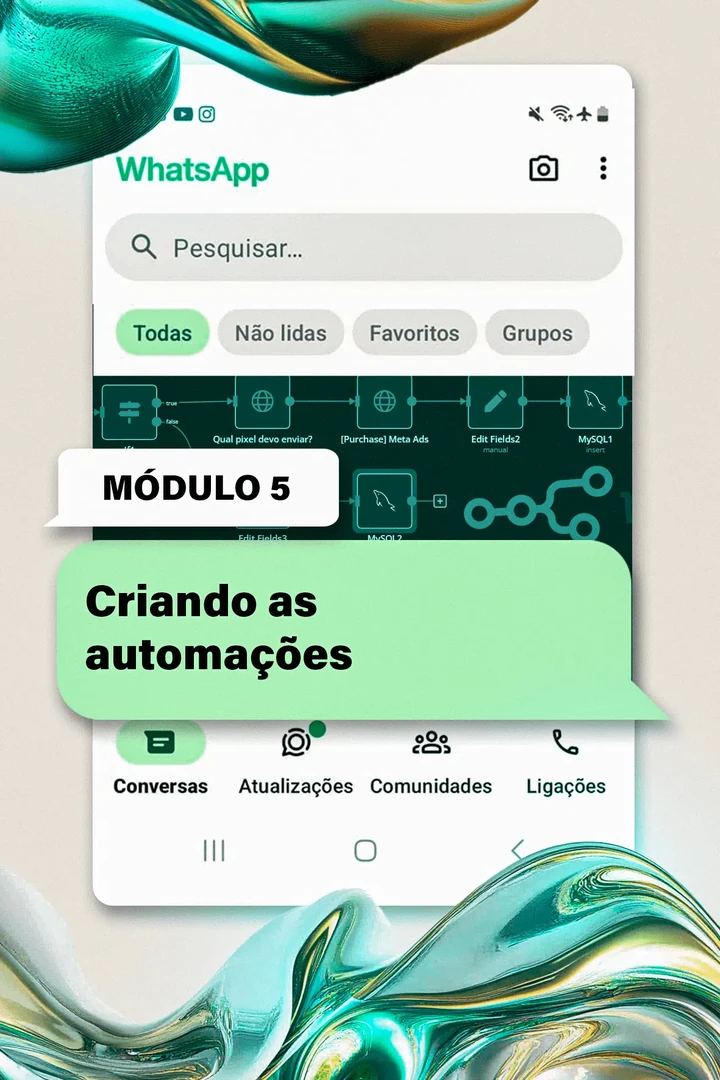 Capa do módulo 5, Criando as automações.