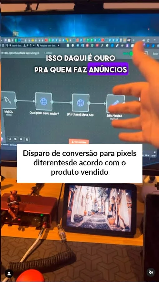 Capa da demonstração de envio de eventos para pixels diferentes.